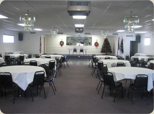 What options are available when renting a VFW hall?