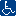 small handicap access sign