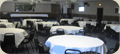 Small Black and White Photo of our Hall set up for a meeting